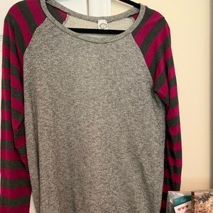 Grey sun and moon shirt